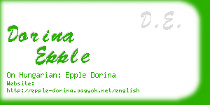 dorina epple business card